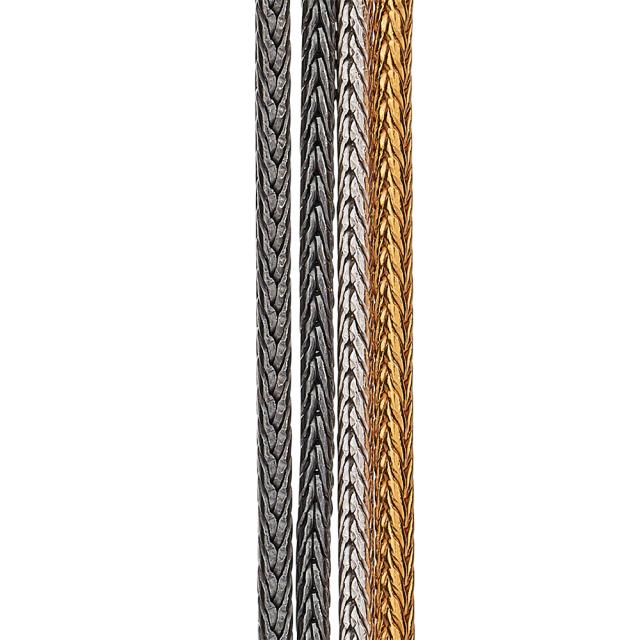 Silver fox chain 4row 2xoxid.+1xrh+1xgp 45 