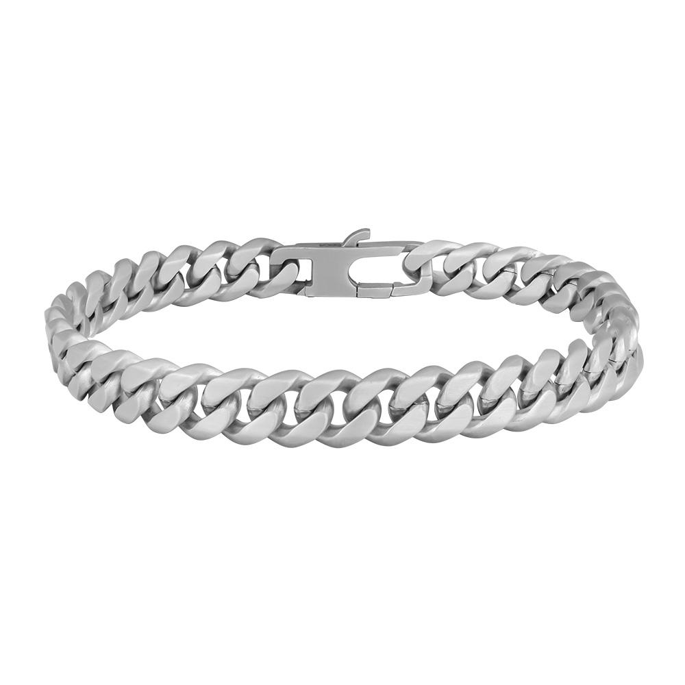 SON bracelet STEEL panzer brushed 23cm 23