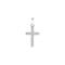 Siersbøl silver rhodium-plated pendant cross 24mm 