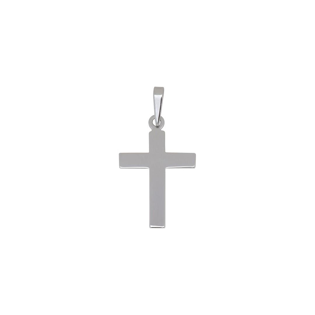 Siersbøl silver rhodium-plated pendant cross 26mm 
