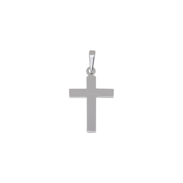 Siersbøl silver rhodium-plated pendant cross 26mm 