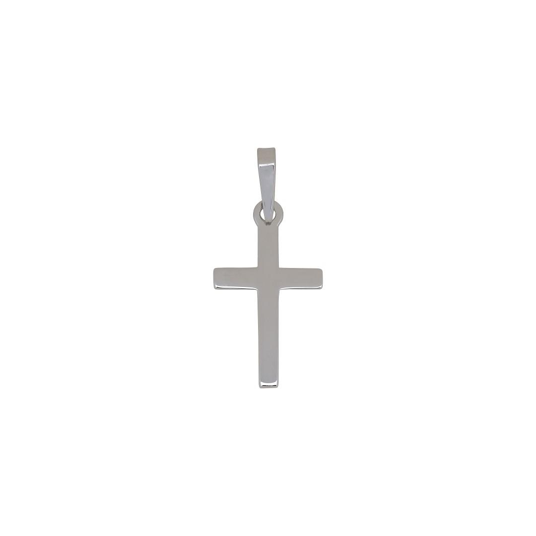 Siersbøl silver rhodium-plated pendant cross 23mm 