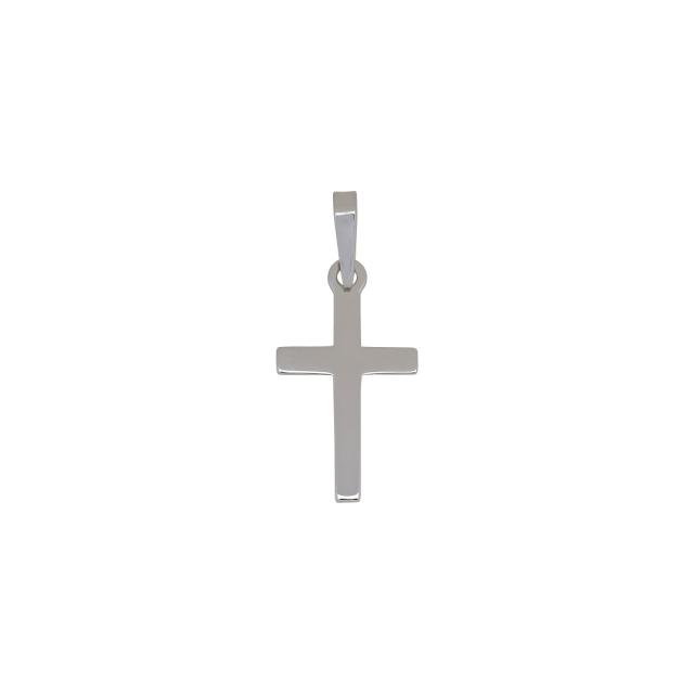 Siersbøl silver rhodium-plated pendant cross 23mm 