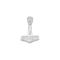 Siersbøl silver rhod. pendant/charm Thors Hammer 