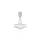 Siersbøl silver rhod. pendant/charm Thors Hammer 