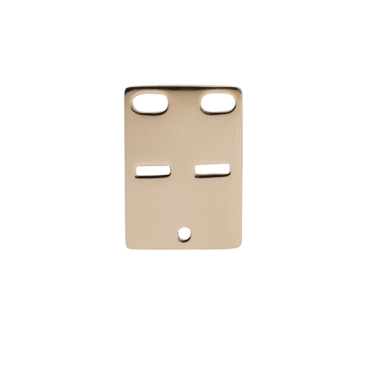 14ct. gold ID plate 14x20mm 